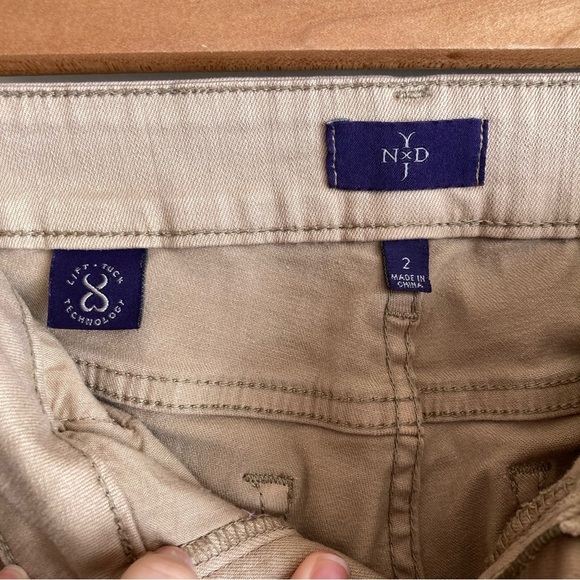 NYDJ khaki Skinny Cropped Ankle Pants 2 - Picture 5 of 13